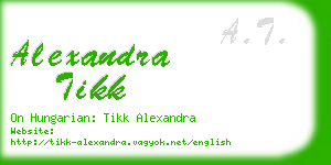 alexandra tikk business card